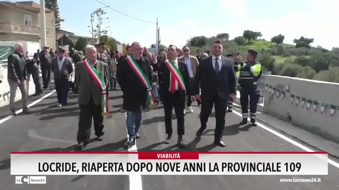 Locride, riaperta dopo nove anni la provinciale 109