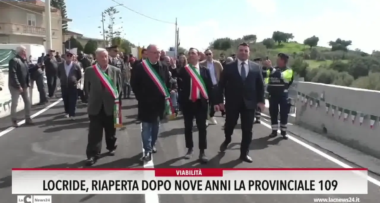 Locride, riaperta dopo nove anni la provinciale 109