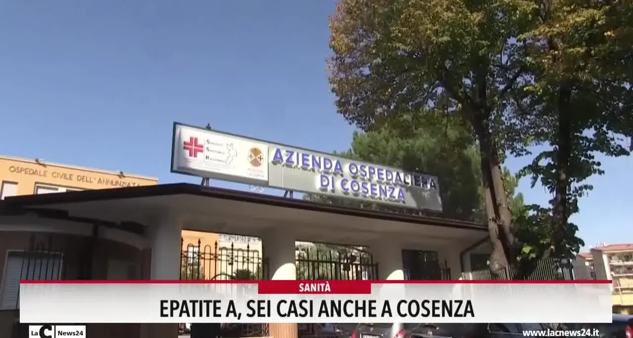 Epatite A, sei casi anche a Cosenza