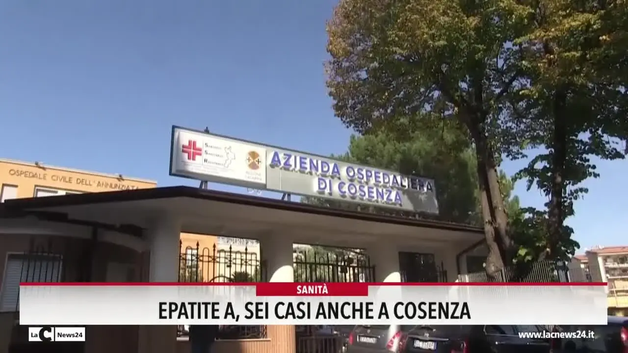Epatite A, sei casi anche a Cosenza