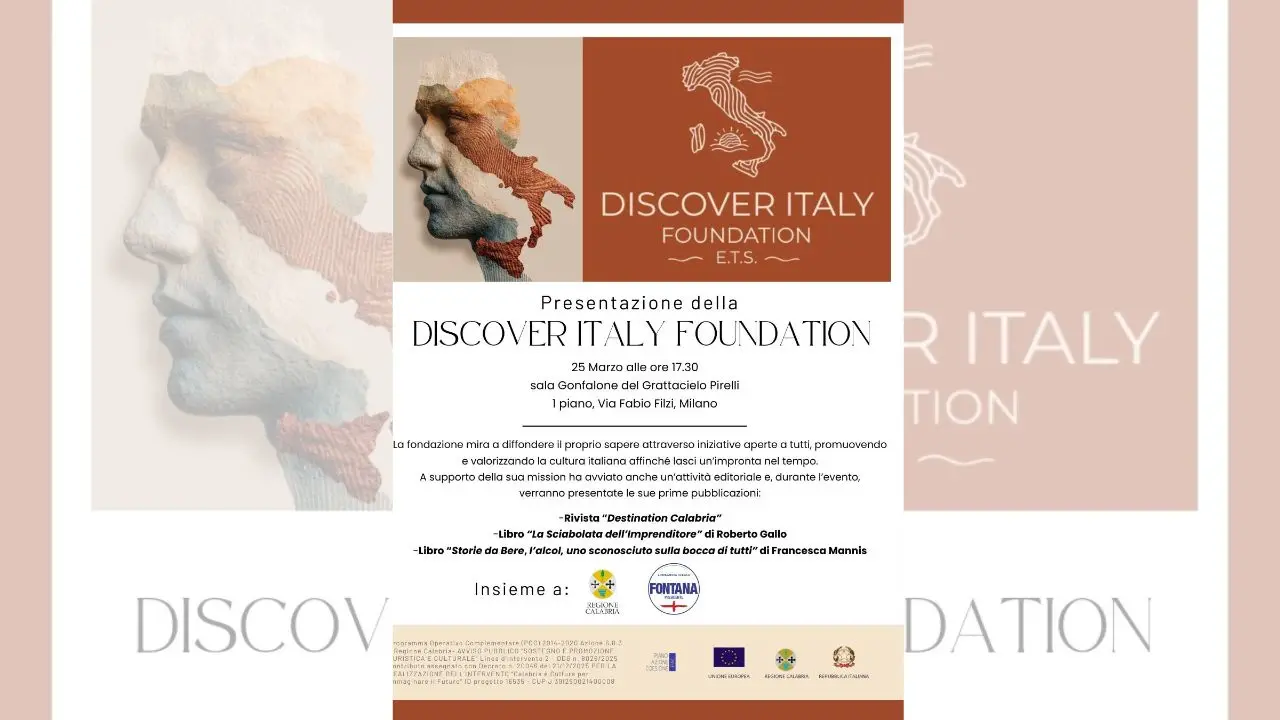 Discover Italy Foundation presenta a Milano il magazine “Destination Calabria”\n