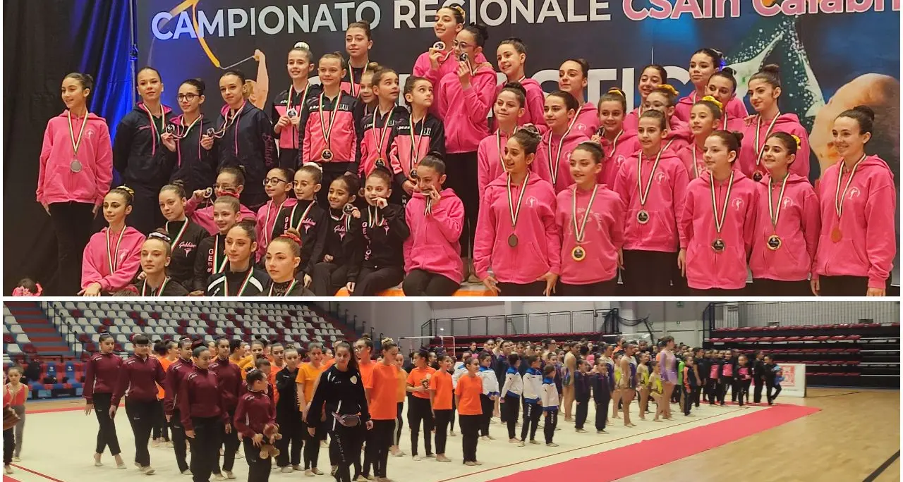 Numeri da record ai Regionali CSAIn di ginnastica ritmica: Di Tillo: «La qualità ammirata ci sprona a fare ancora meglio»\n