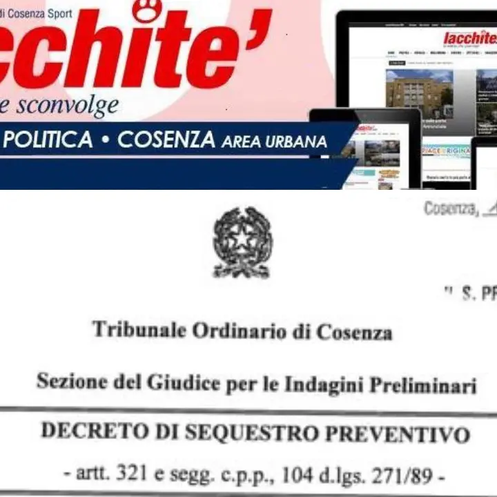 Cosenza, il Tribunale del Riesame dissequestra il blog\u00A0Iacchitè\n