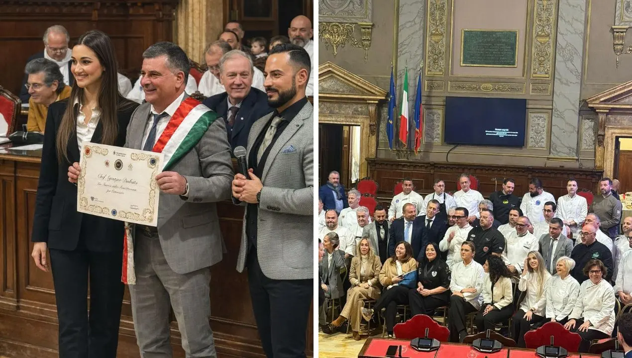 Roma, lo chef calabrese Agostino Bilotta insignito della nomina di Ambasciatore del gusto