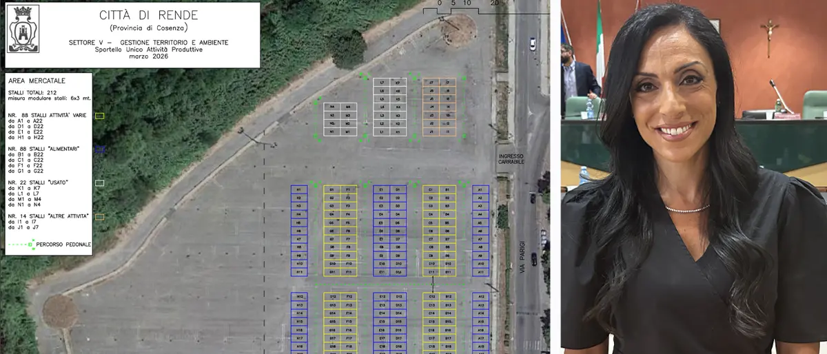 Rende, l’area mercatale passa a Via Parigi con 212 stand. Approvato il regolamento\n