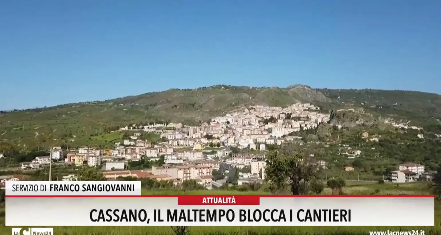 Cassano, il maltempo blocca i cantieri