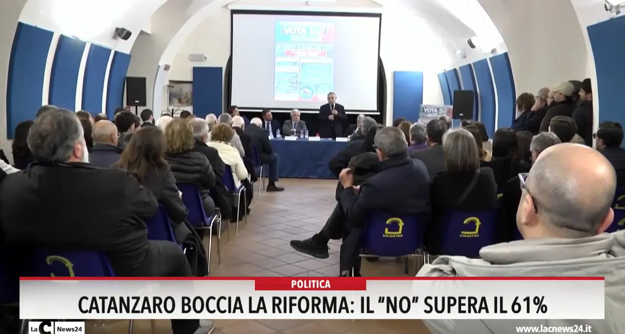 Catanzaro boccia la riforma: il no supera il 61%