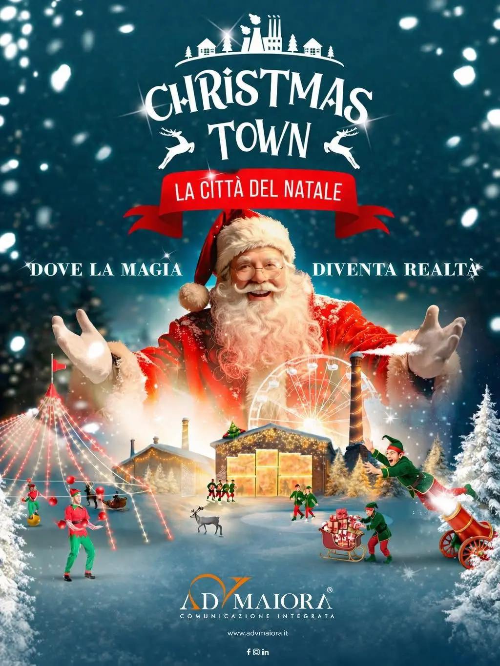 Adv Maiora Comunicazione Integrata al fianco di Christmas Town\n