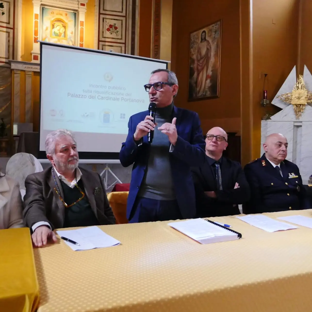 Riqualificazione del Palazzo del Cardinale Portanova, Battaglia: «Piena disponibilità dell’Amministrazione al confronto e all’ascolto del territorio»\n