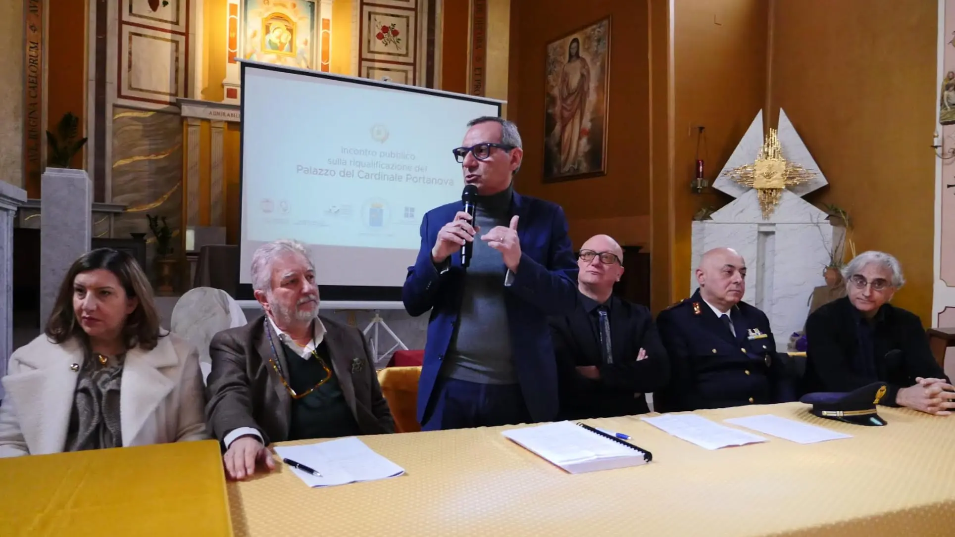 Riqualificazione del Palazzo del Cardinale Portanova, Battaglia: «Piena disponibilità dell’Amministrazione al confronto e all’ascolto del territorio»\n