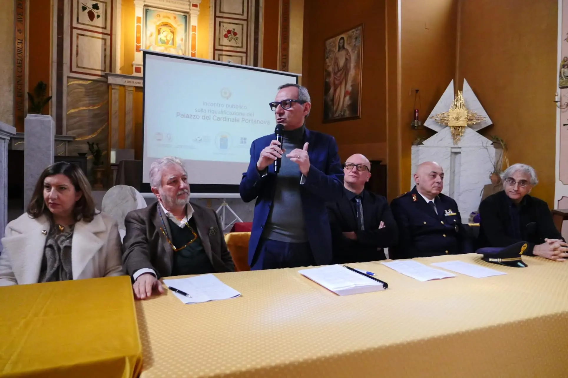 Riqualificazione del Palazzo del Cardinale Portanova, Battaglia: «Piena disponibilità dell’Amministrazione al confronto e all’ascolto del territorio»\n