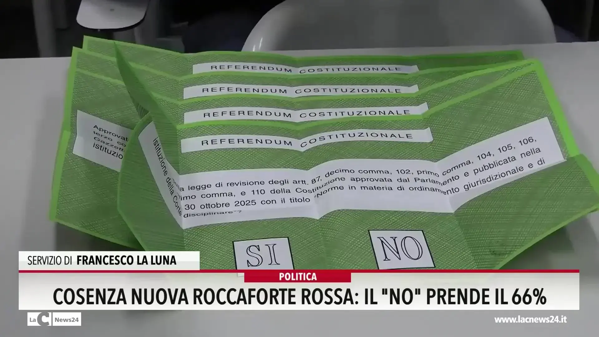 Cosenza nuova roccaforte rossa: il No prende il 66%