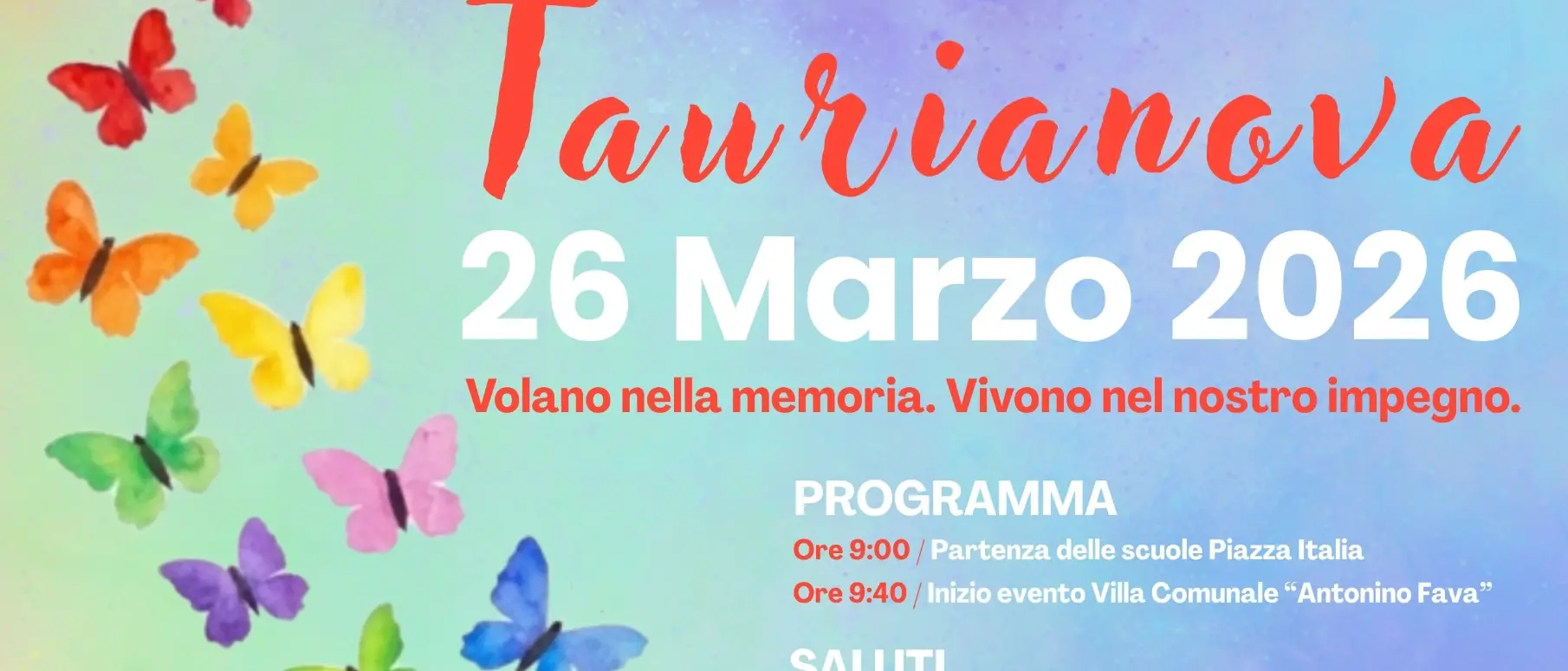 Taurianova ricorda le vittime innocenti di mafia: torna la Giornata della Memoria e dell’Impegno\n