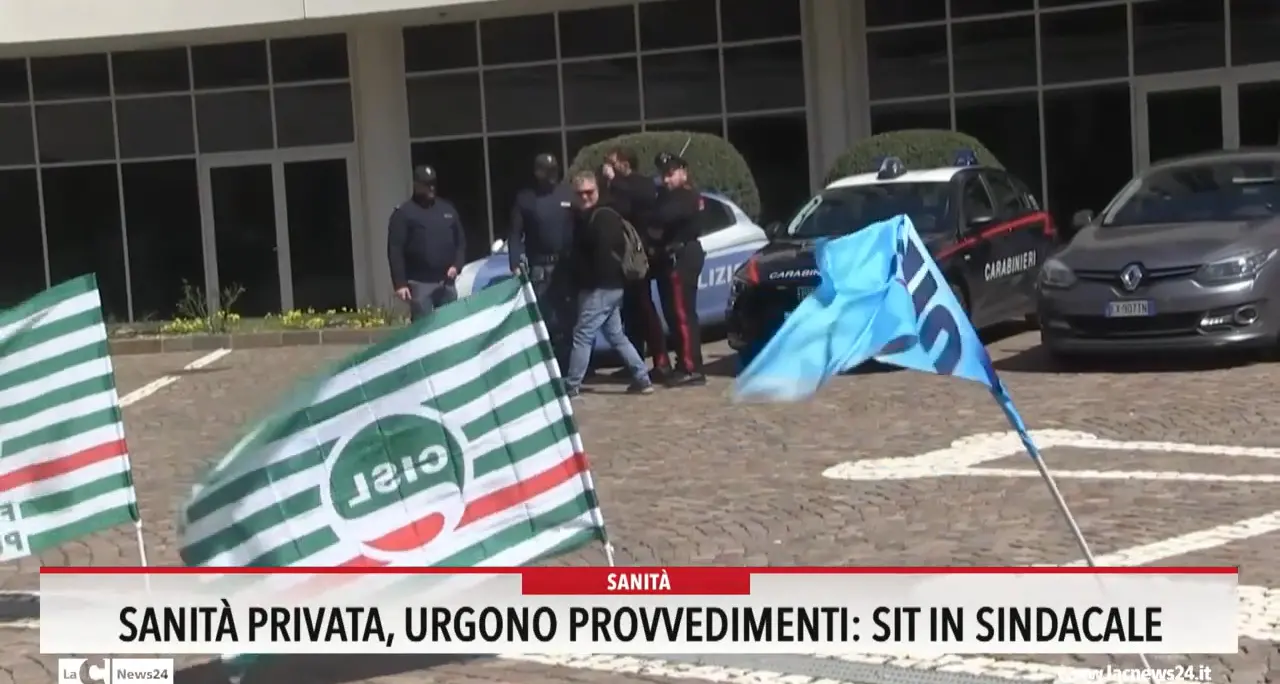 Sanità privata, urgono provvedimenti: sit in sindacale
