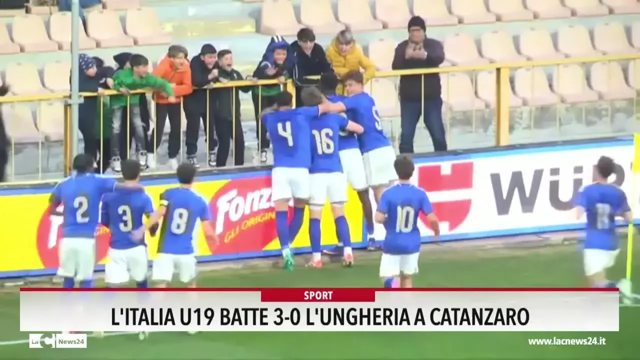 L'Italia U19 batte 3-0 l'Ungheria a Catanzaro