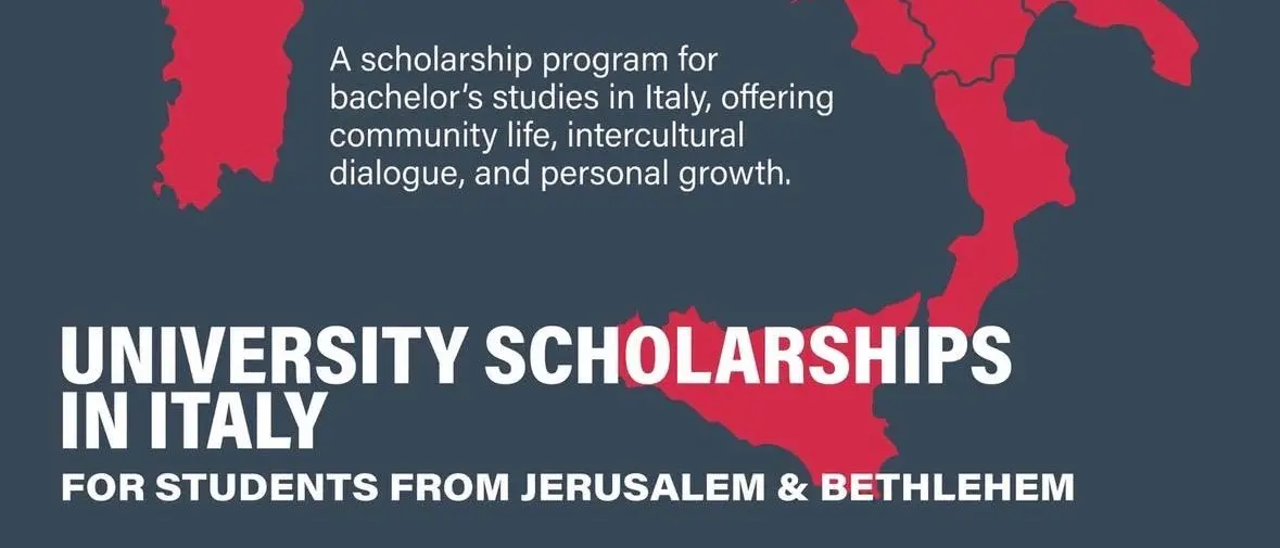 Borse di studio universitarie anche a Reggio Calabria per giovani di Gerusalemme e Betlemme\n
