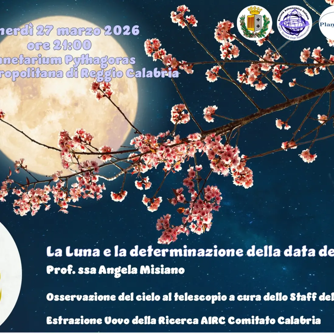 Reggio,\u00A0al Planetarium Pythagoras\u00A0una serata speciale dedicata alla solidarietà e alla conoscenza\n