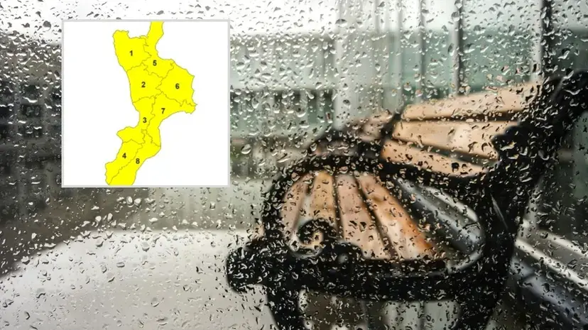 Maltempo in Calabria: domani allerta gialla su tutta la regione con pioggia, neve e forte freddo\n
