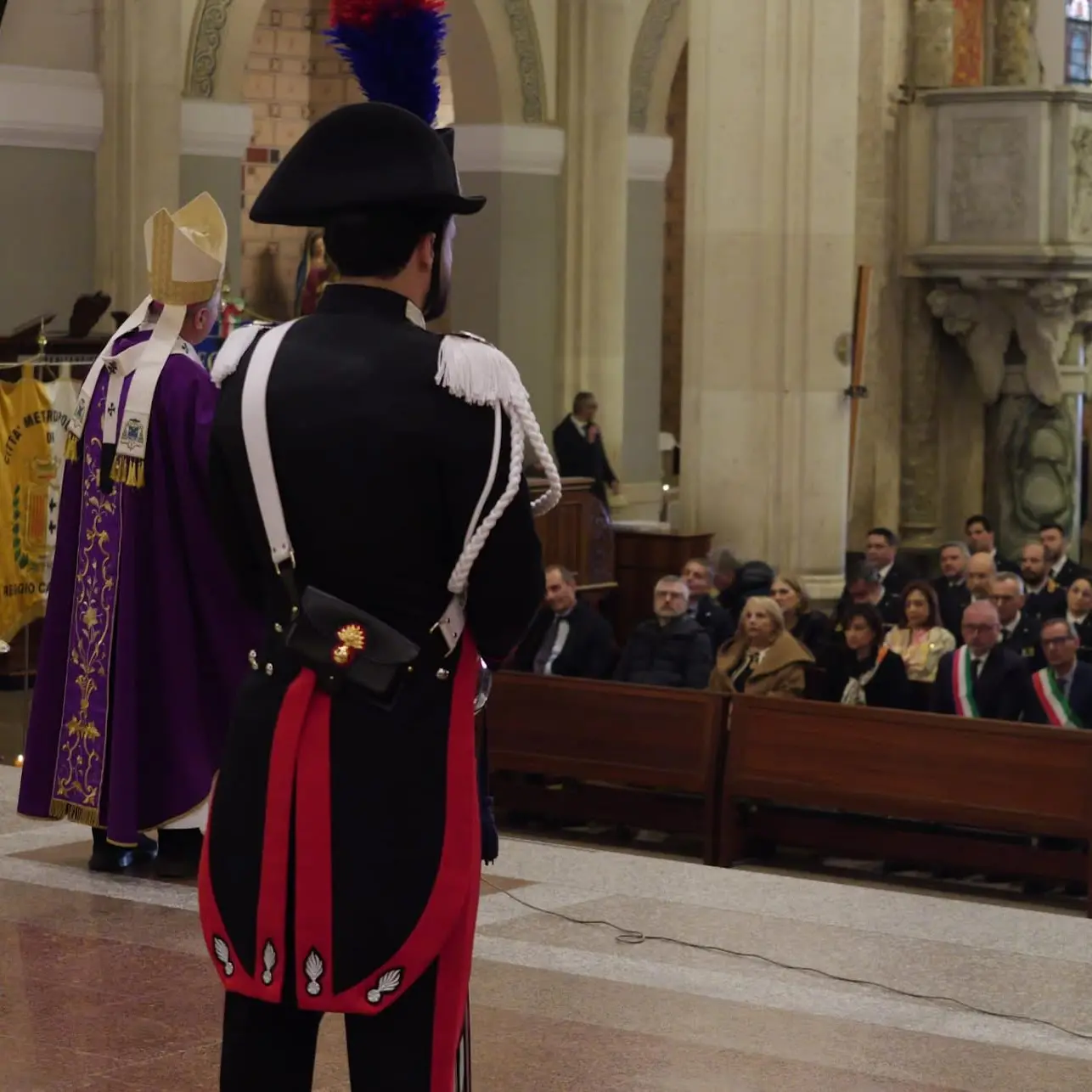 Reggio, celebrato nella Basilica Cattedrale il precetto pasquale interforze\n