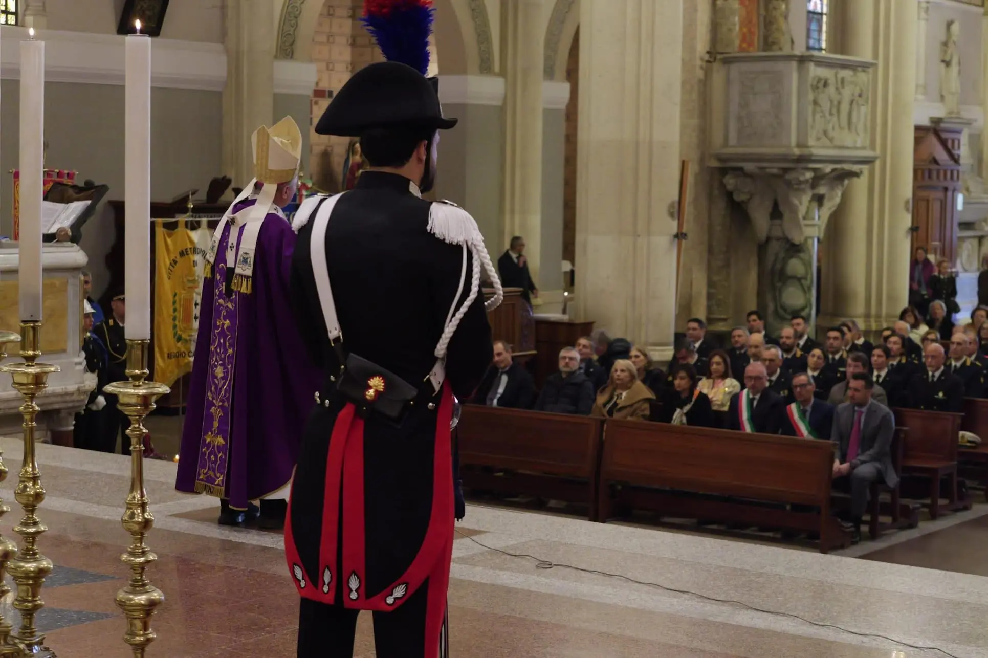 Reggio, celebrato nella Basilica Cattedrale il precetto pasquale interforze\n