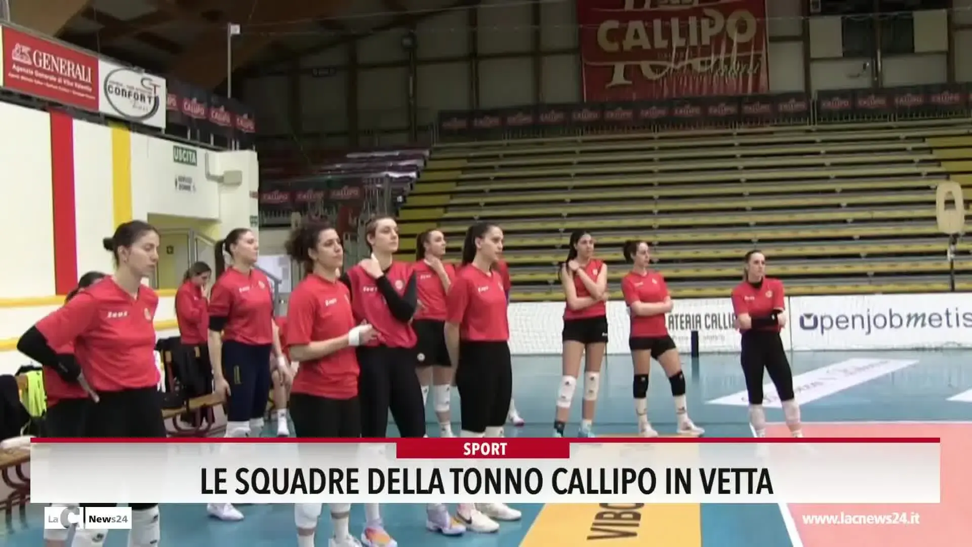 Le squadre della Tonno Callipo in vetta