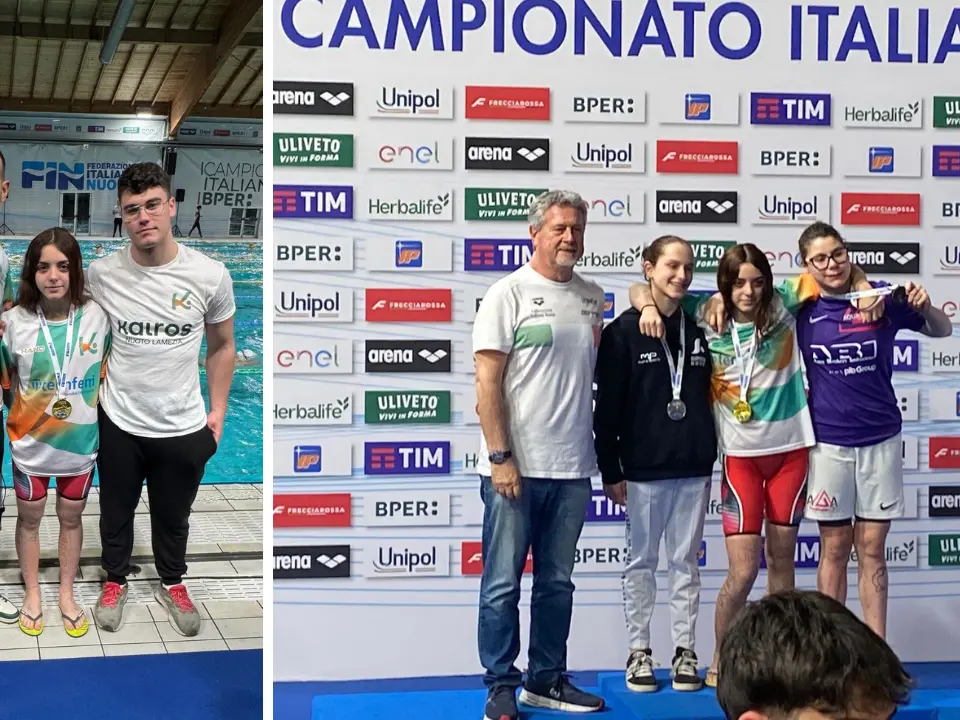 Partenza da sogno per la Kairos Nuoto Lamezia ai Criteria Nazionali Giovanili: oro e record con Giulia Ragozzino a Riccione