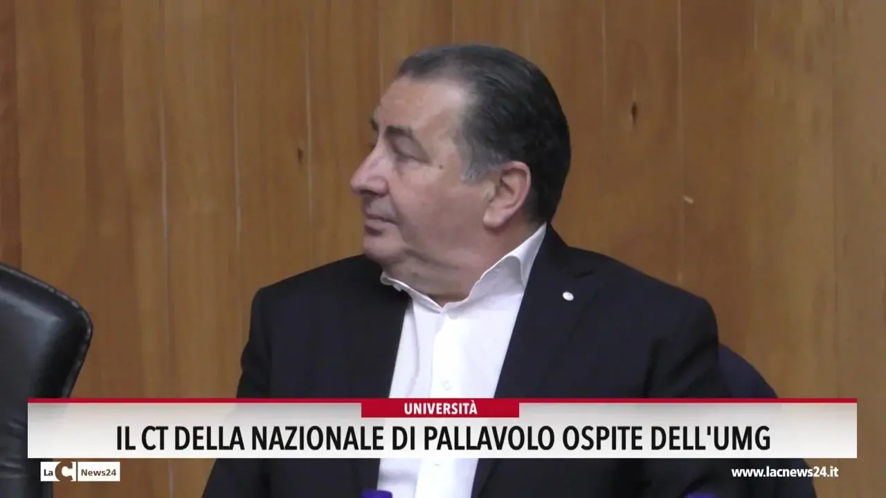 Il ct della nazionale di pallavolo ospite dell'Umg