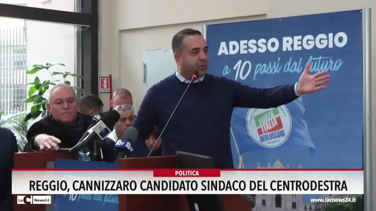 Reggio, Cannizzaro candidato sindaco del centrodestra