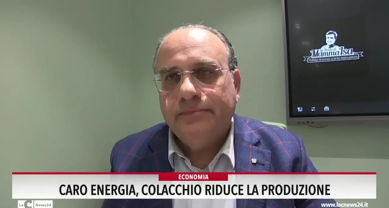Caro energia, Colacchio riduce la produzione