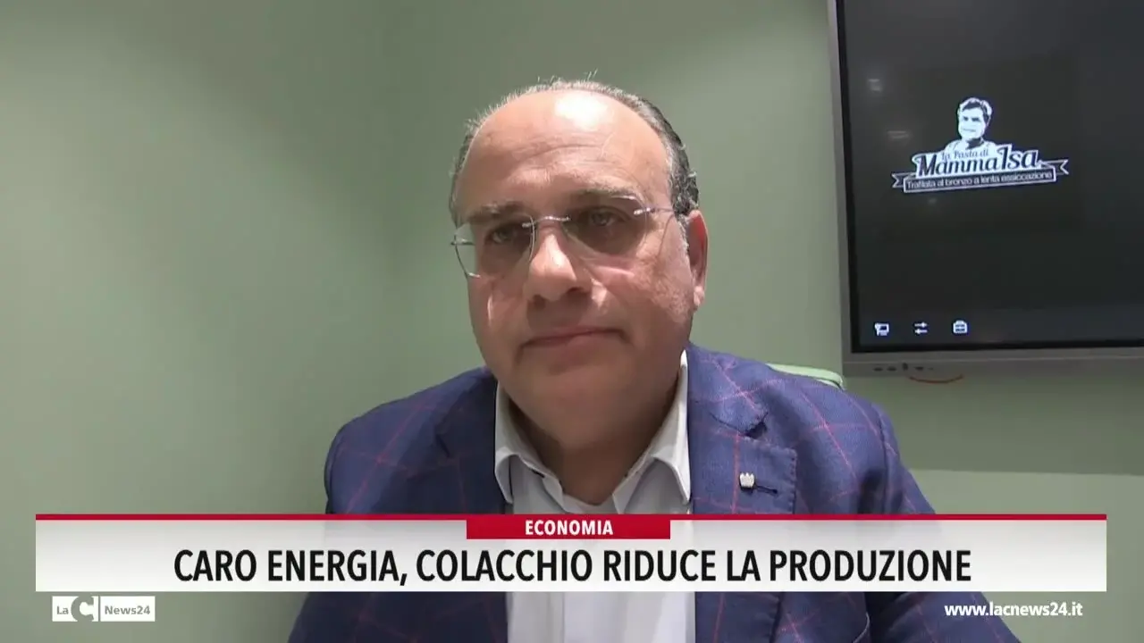 Caro energia, Colacchio riduce la produzione