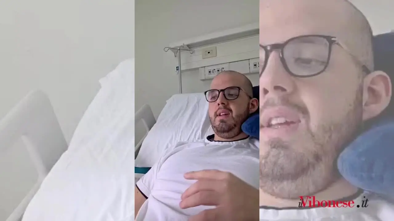 Il saluto di Gianmarco da un letto d'ospedale