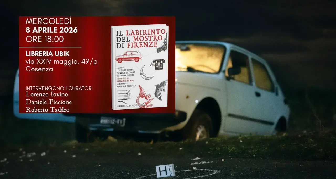 ”Il labirinto del mostro di Firenze”: alla Ubik di Cosenza la presentazione del libro su uno dei misteri italiani\n