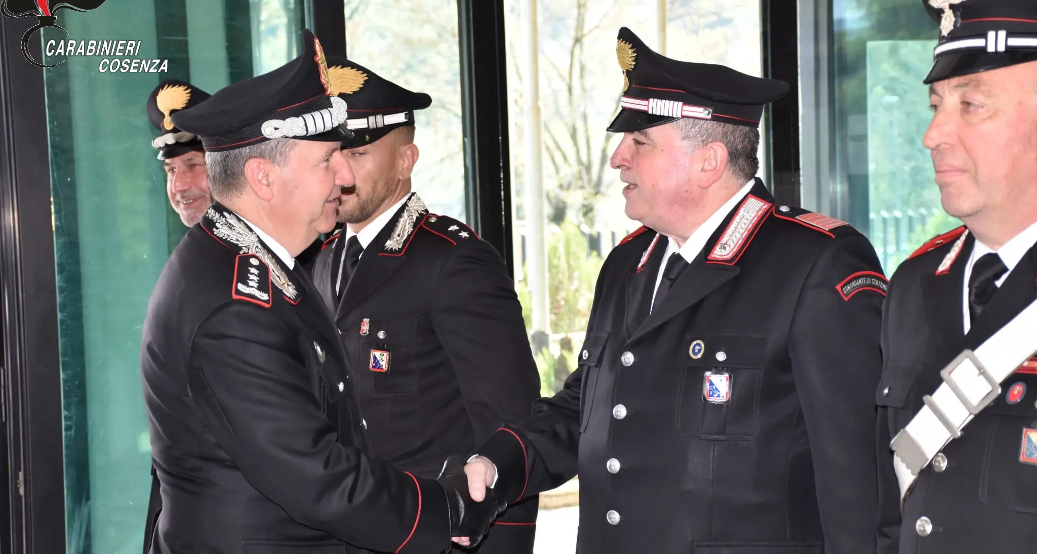 Cosenza, il comandante interregionale dei carabinieri Claudio Domizi in visita al Comando provinciale\n