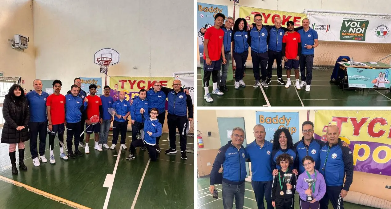 A Lamezia successo per la Baddy cup: spettacolo e inclusione per l’evento promosso dalla Federazione Badminton\n
