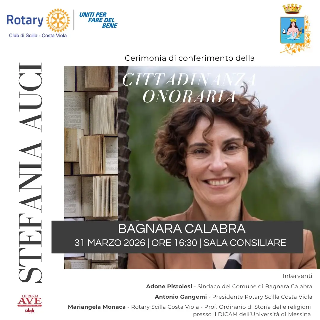 Bagnara Calabra omaggia Stefania Auci con la cittadinanza onoraria\n