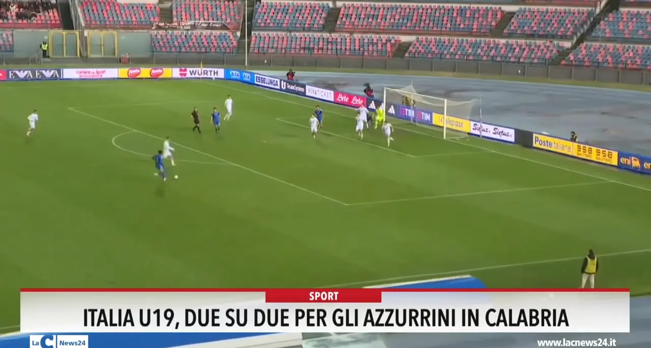 Italia U19, due su due per gli azzurrini in Calabria