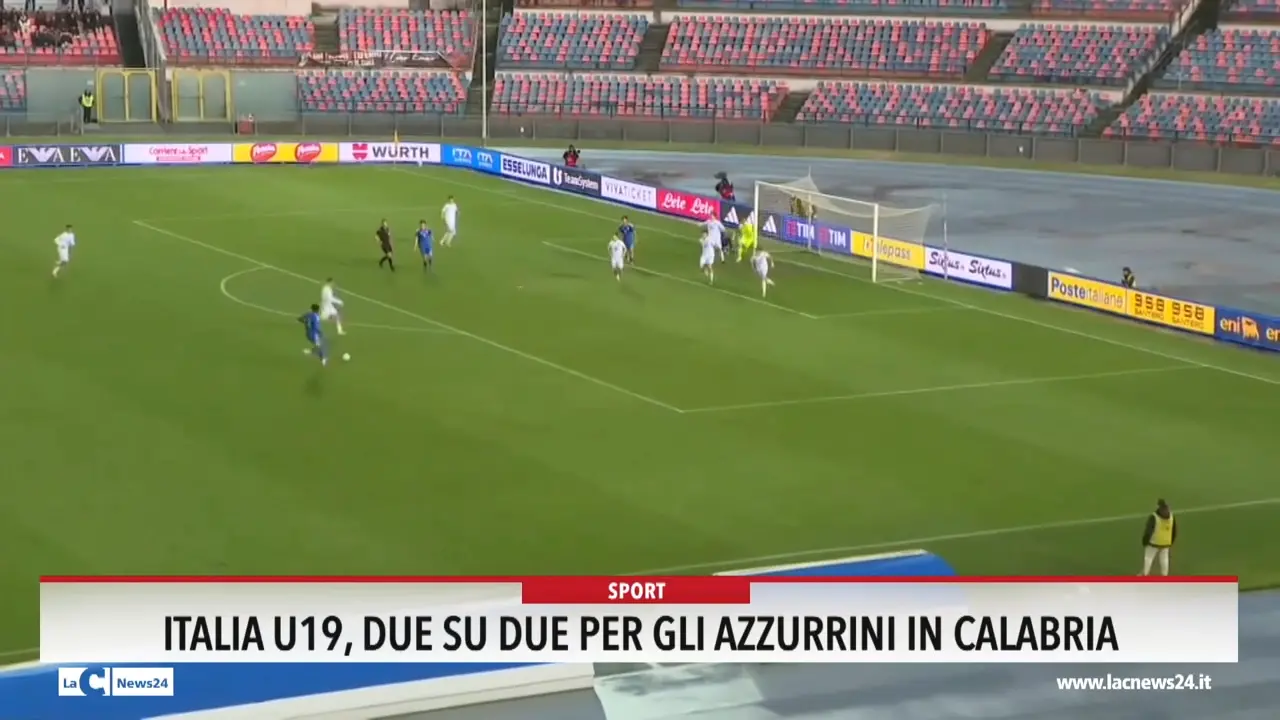 Italia U19, due su due per gli azzurrini in Calabria