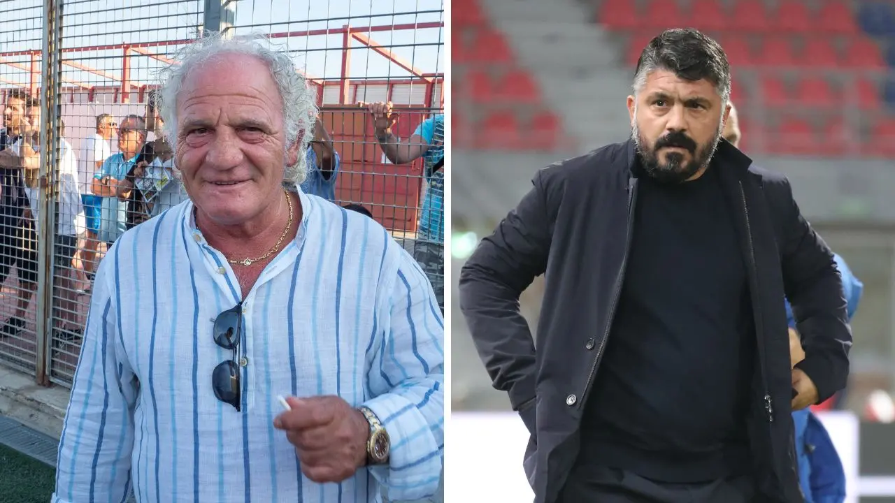 <p>Pap&agrave; Franco e Rino Gattuso (foto Ipa)</p>\\n