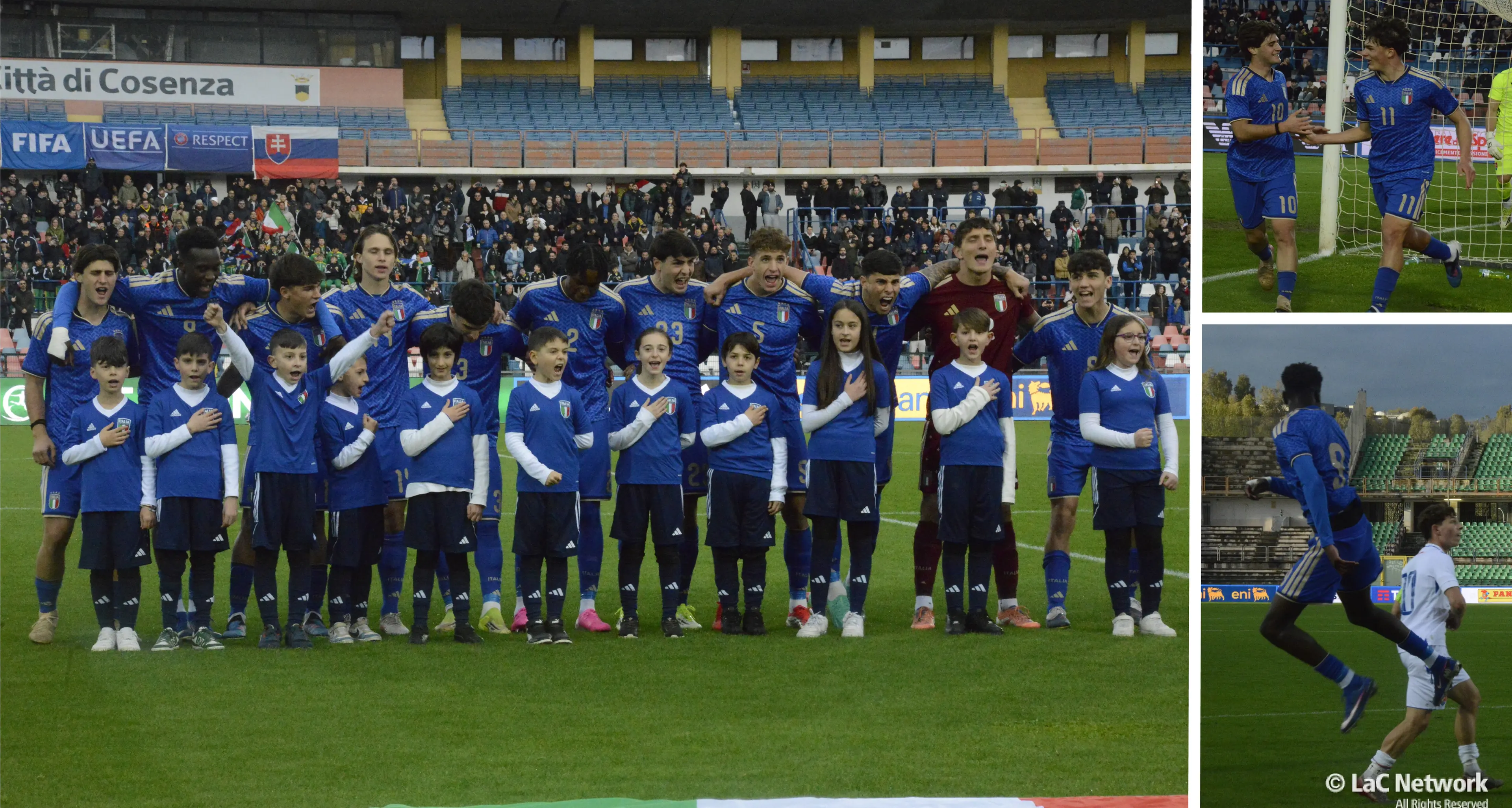 Europeo Under 19: al San Vito-Marulla\u00A0 l'Italia vince contro la Slovacchia. Sugli spalti centinaia di bambini del Settore giovanile\n