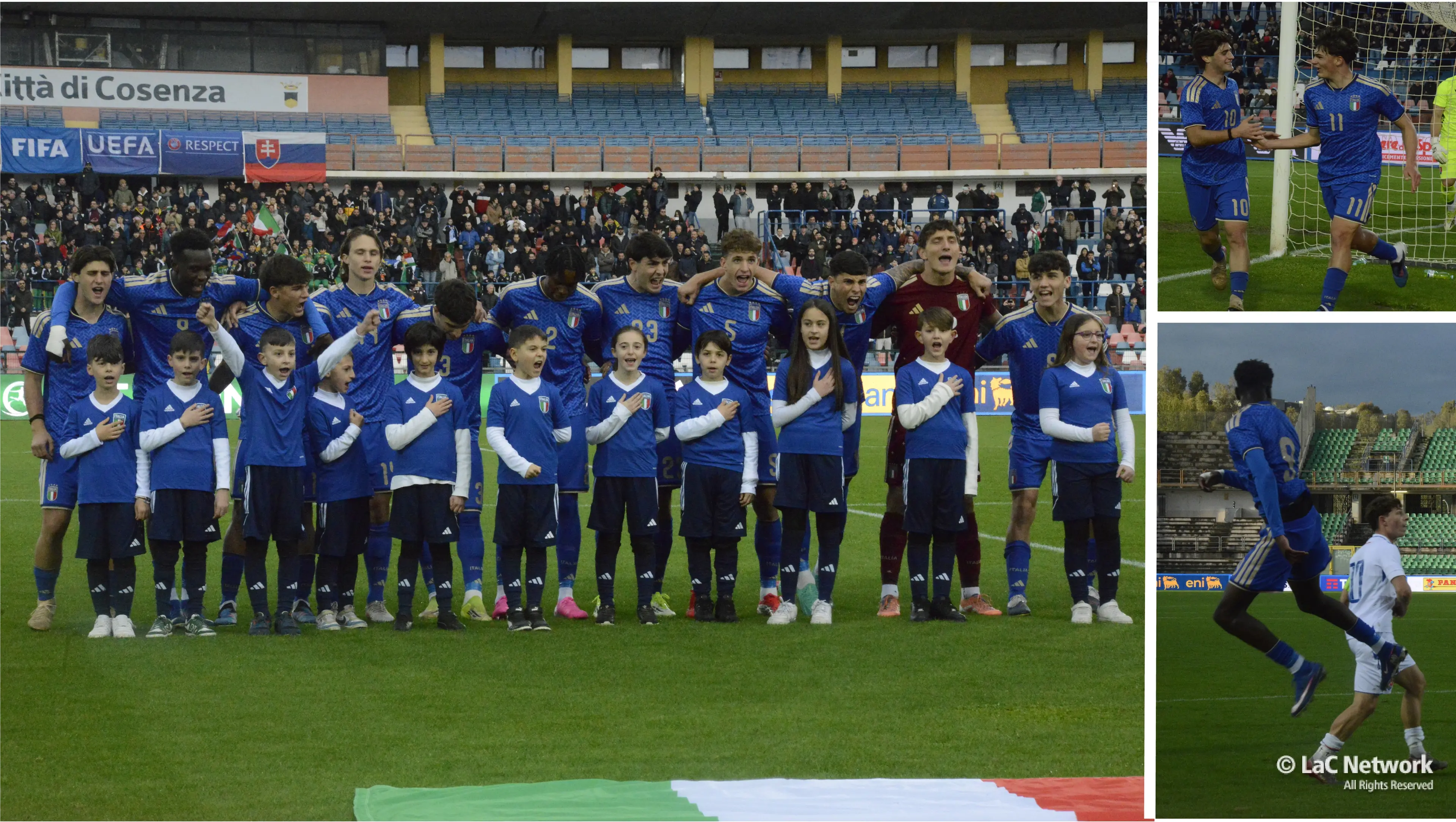 Europeo Under 19: al San Vito-Marulla\u00A0 l'Italia vince contro la Slovacchia. Sugli spalti centinaia di bambini del Settore giovanile\n