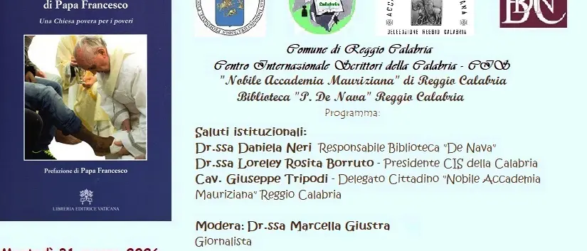 Reggio, domani la presentazione del volume “Il diaconato nel pensiero di Papa Francesco” di Enzo Petrolino\n