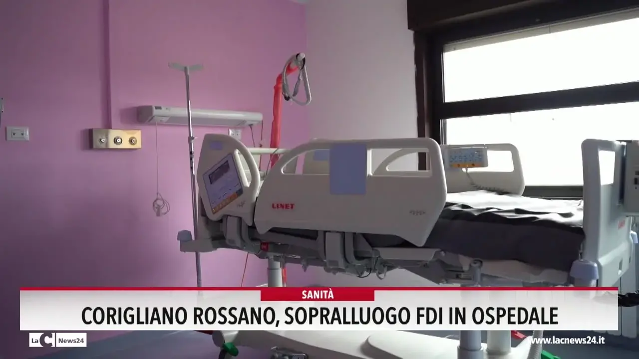 Corigliano Rossano, sopralluogo Fdi in ospedale