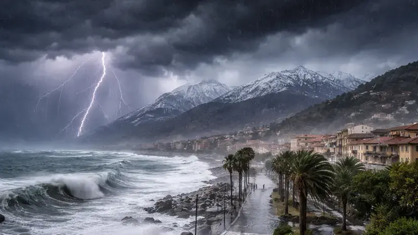 Maltempo in arrivo sulla Calabria: il ciclone Ermione porta piogge, vento e neve\n