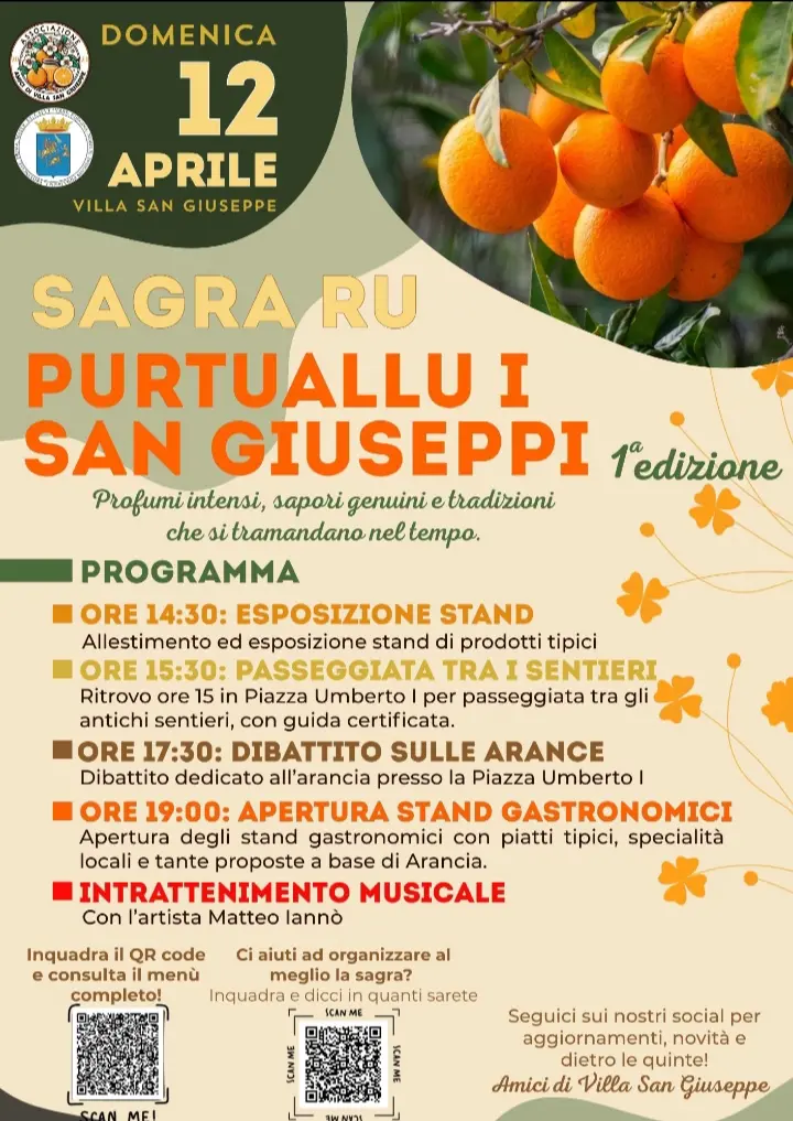 Reggio, nasce la “1ª Sagra ru Purtuallu” di Villa San Giuseppe\n