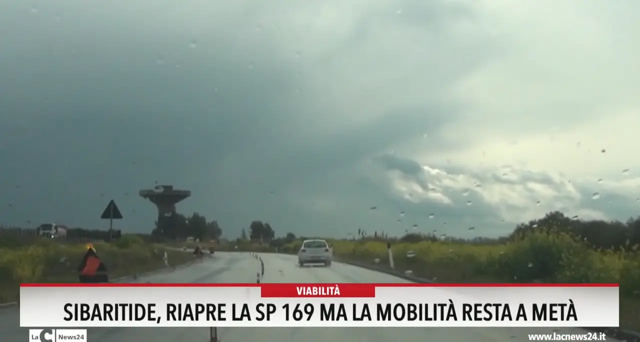 Sibaritide, riapre la Sp 169 ma la mobilita resta a metà