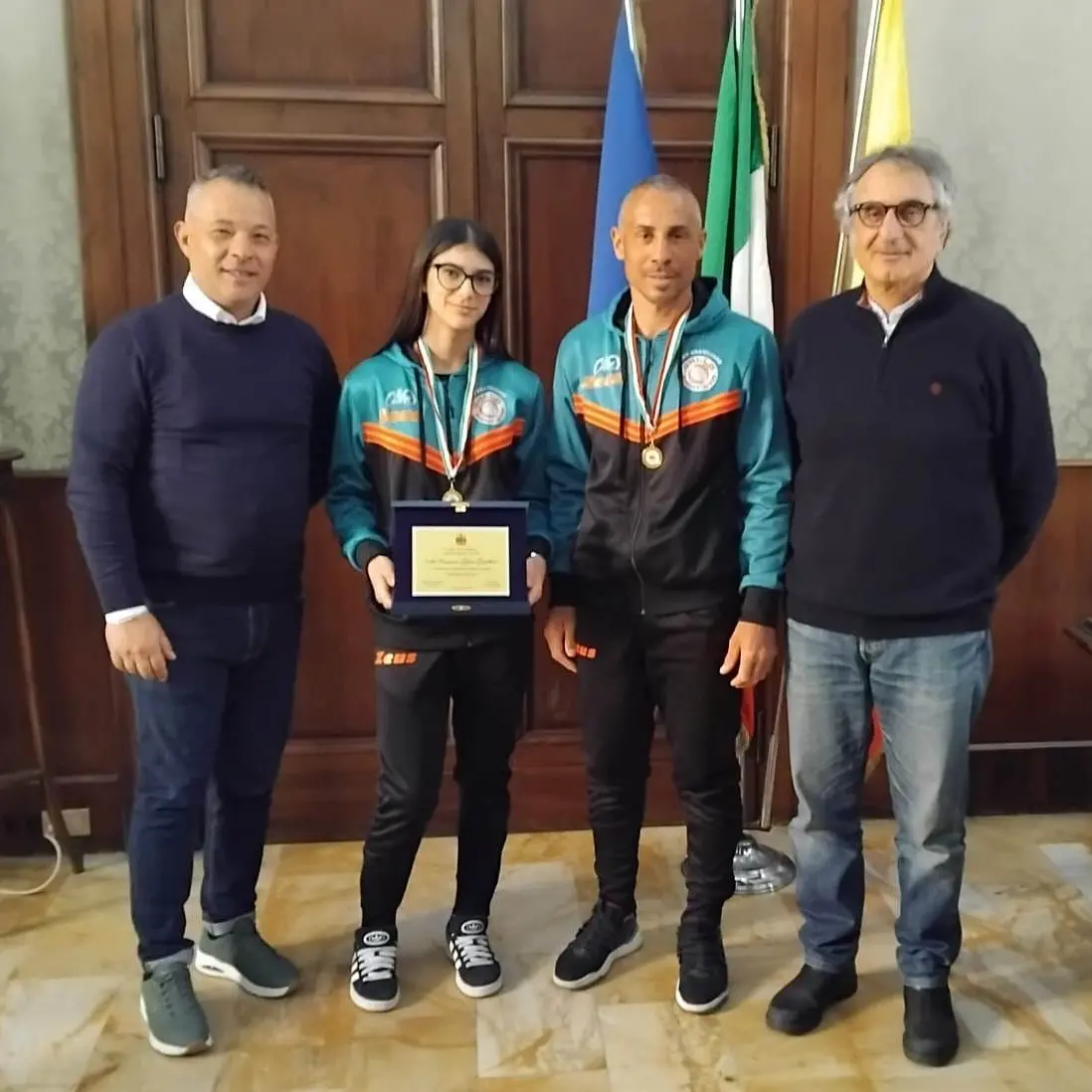 La giovane pugile Gaia Gualtieri ricevuta in Comune dopo il successo al trofeo “Mura”