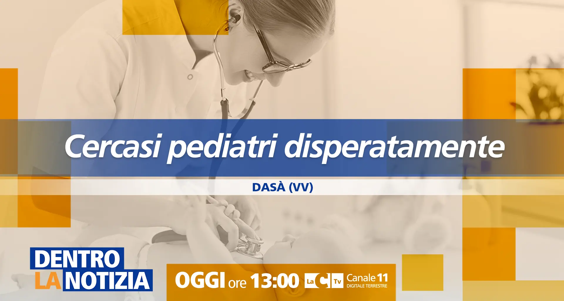<p>Comuni senza pediatra, a Dentro la Notizia la denuncia dall’entroterra vibonese: il caso della piccola Beatrice fa rumore</p>
