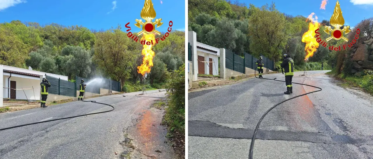 Zambrone, fuga di Gpl\u00A0da un serbatoio: intervengono\u00A0i Vigili del Fuoco per la\u00A0combustione controllata e la messa in sicurezza\n