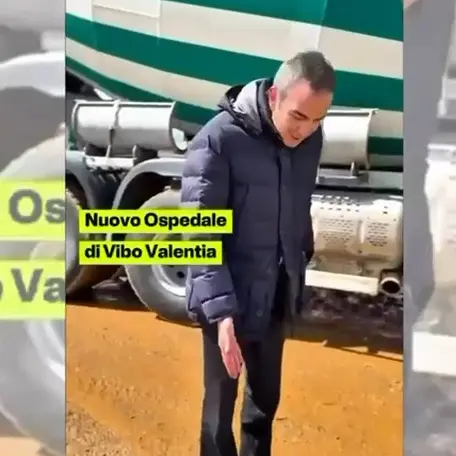 Nuovo ospedale di Vibo, Occhiuto fa tappa al cantiere -Video