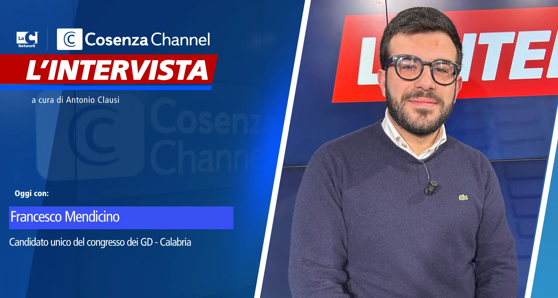 Il futuro segretario dei Gd Calabria Mendicino: «Guardiamo a sinsitra»